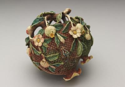 图片[3]-Carved openwork ivory box in the form of a pomegranate, 18th century, Qing dynasty-China Archive